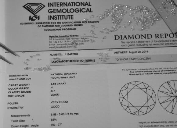 Quotazione dei diamanti certificati IGI: come avviene, a chi affidarsi